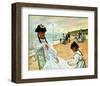 Camille at the Beach-Claude Monet-Framed Giclee Print