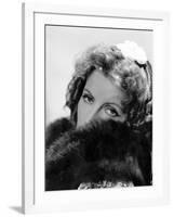 Camille by George Cukor, based on a novel by Alexandre Dumas son, with Greta Garbo, 1937 (b/w photo-null-Framed Photo