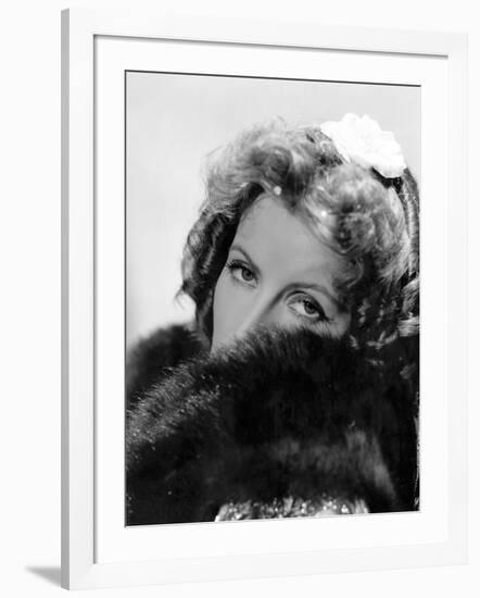 Camille by George Cukor, based on a novel by Alexandre Dumas son, with Greta Garbo, 1937 (b/w photo-null-Framed Photo