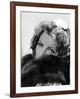 Camille by George Cukor, based on a novel by Alexandre Dumas son, with Greta Garbo, 1937 (b/w photo-null-Framed Photo