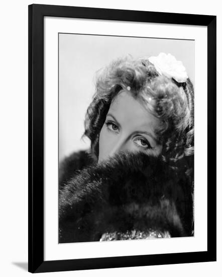 Camille by George Cukor, based on a novel by Alexandre Dumas son, with Greta Garbo, 1937 (b/w photo-null-Framed Photo