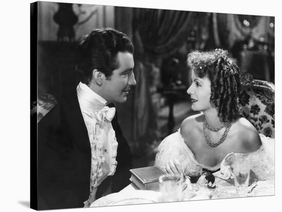 Camille by George Cukor, based on a novel by Alexandre Dumas son, with Robert Taylor, Greta Garbo, -null-Stretched Canvas