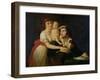 Camille Desmoulins (1760-94) His Wife Lucile (1771-94) Their Son Horace-Camille (1792-1825) c. 1792-Jacques-Louis David-Framed Giclee Print