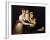 Camille Desmoulins with His Wife Lucile and Child-Jacques Louis David-Framed Giclee Print