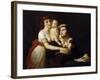Camille Desmoulins with His Wife Lucile and Child-Jacques Louis David-Framed Giclee Print