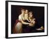 Camille Desmoulins with His Wife Lucile and Child-Jacques Louis David-Framed Giclee Print