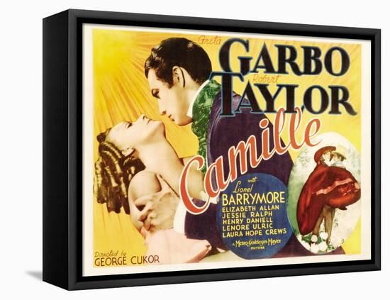 Camille, Greta Garbo, Robert Taylor, Greta Garbo, Robert Taylor, 1936-null-Framed Stretched Canvas