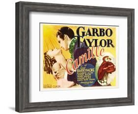 Camille, Greta Garbo, Robert Taylor, Greta Garbo, Robert Taylor, 1936-null-Framed Art Print