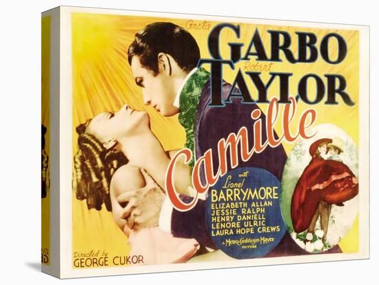 Camille, Greta Garbo, Robert Taylor, Greta Garbo, Robert Taylor, 1936-null-Stretched Canvas