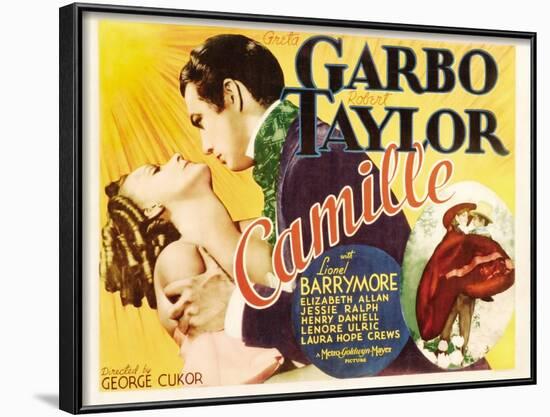 Camille, Greta Garbo, Robert Taylor, Greta Garbo, Robert Taylor, 1936-null-Framed Art Print