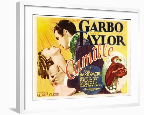 Camille, Greta Garbo, Robert Taylor, Greta Garbo, Robert Taylor, 1936-null-Framed Art Print