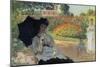 Camille in the Garden with Jean and His Nanny-Claude Monet-Mounted Art Print