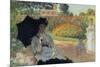 Camille In The Garden with Jean and His Nanny-Claude Monet-Mounted Art Print
