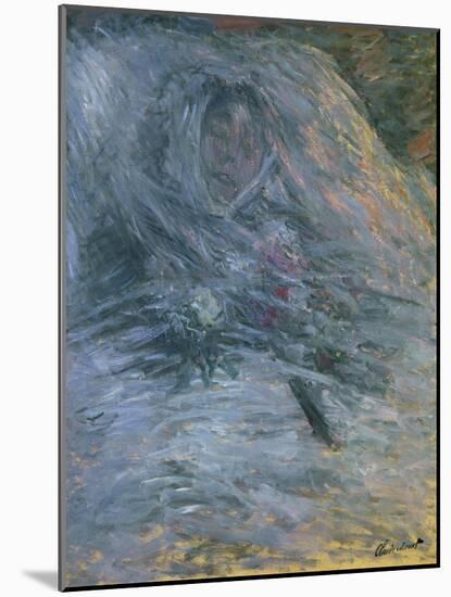 Camille Monet (1847-1879), First Wife of the Painter, on Her Deathbed, 1879-Claude Monet-Mounted Giclee Print