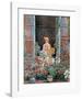 Camille Monet at the Window-Claude Monet-Framed Art Print