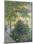 Camille Monet in the Garden at Argenteuil, 1876-Claude Monet-Mounted Premium Giclee Print
