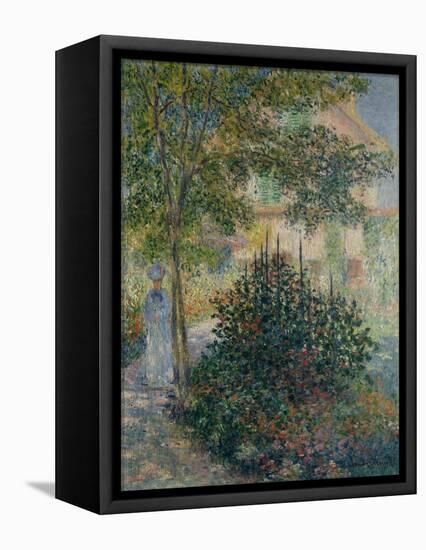 Camille Monet in the Garden at Argenteuil, 1876-Claude Monet-Framed Stretched Canvas