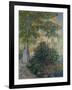 Camille Monet in the Garden at Argenteuil, 1876-Claude Monet-Framed Premium Giclee Print