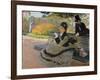 Camille Monet on a Garden Bench, 1873-Claude Monet-Framed Giclee Print