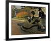 Camille Monet on a Garden Bench-Claude Monet-Framed Giclee Print