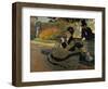 Camille Monet on a Garden Bench-Claude Monet-Framed Premium Giclee Print