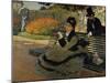 Camille Monet on a Garden Bench-Claude Monet-Mounted Giclee Print