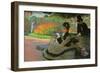 Camille Monet on a Garden Bench-Claude Monet-Framed Art Print