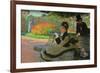 Camille Monet On a Garden Bench-Claude Monet-Framed Premium Giclee Print