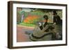 Camille Monet On a Garden Bench-Claude Monet-Framed Art Print