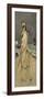 Camille, Monet's First Wife, on the Beach, 1870-Claude Monet-Framed Premium Giclee Print