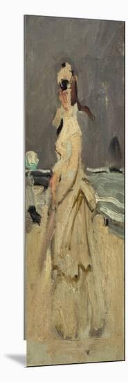 Camille, Monet's First Wife, on the Beach, 1870-Claude Monet-Mounted Giclee Print