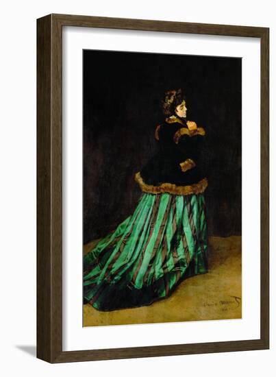 Camille Monet, the Painter's First Wife (1847-1879)-Claude Monet-Framed Giclee Print
