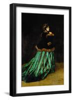 Camille Monet, the Painter's First Wife (1847-1879)-Claude Monet-Framed Giclee Print