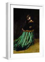 Camille Monet, the Painter's First Wife (1847-1879)-Claude Monet-Framed Giclee Print