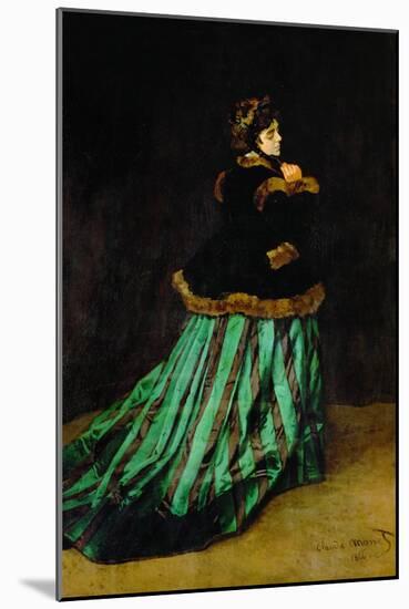 Camille Monet, the Painter's First Wife (1847-1879)-Claude Monet-Mounted Giclee Print