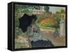 Camille Monet with Son and Nanny in the Garden, 1873-Claude Monet-Framed Stretched Canvas