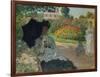 Camille Monet with Son and Nanny in the Garden, 1873-Claude Monet-Framed Giclee Print