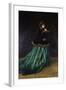 Camille, or the Woman in the Green Dress, 1866-Claude Monet-Framed Giclee Print