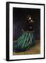 Camille, or the Woman in the Green Dress, 1866-Claude Monet-Framed Giclee Print