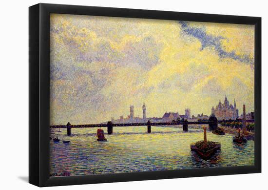 Camille Pissarro Charing Cross Bridge London Art Print Poster-null-Framed Poster