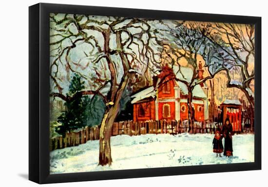 Camille Pissarro Chestnut Tree in Louveciennes Art Print Poster-null-Framed Poster