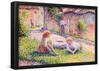 Camille Pissarro Children on a Farm Art Print Poster-null-Framed Poster