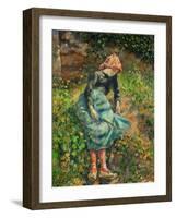 Camille Pissarro / La bergère, 1881-Camille Pissarro-Framed Giclee Print