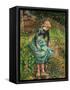 Camille Pissarro / La bergère, 1881-Camille Pissarro-Framed Stretched Canvas