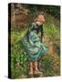 Camille Pissarro / La bergère, 1881-Camille Pissarro-Stretched Canvas