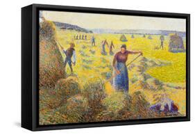 Camille Pissarro La Recolte des Foins Eragny Art Print Poster-null-Framed Stretched Canvas