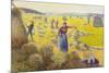 Camille Pissarro La Recolte des Foins Eragny Art Print Poster-null-Mounted Poster