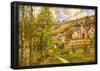 Camille Pissarro Landscape in Pontoise Art Print Poster-null-Framed Poster