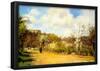 Camille Pissarro Springtime at Louveciennes Art Print Poster-null-Framed Poster