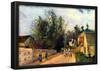 Camille Pissarro Stagecoach to Ennery Art Print Poster-null-Framed Poster